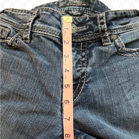 Silver Jeans Suki Surplus Western Glove Works Fancy Flare Jeans Sz W29 L32 EUC! - Picture 3 of 10